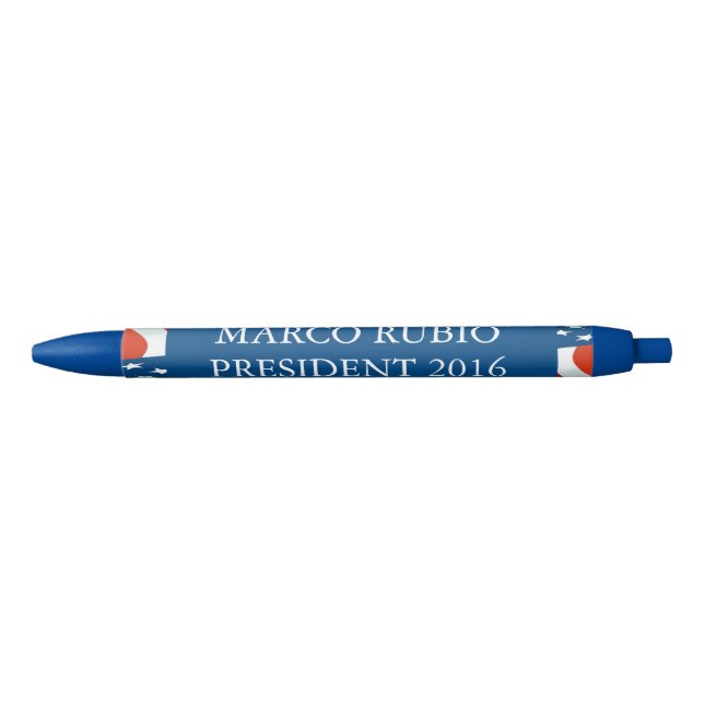 Marco Rubio President 2016 Black Ink Pen (Front)