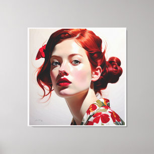 Marco Victorino Portrait Fashion Girl Series N48 Canvas Print