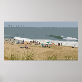 Marconi Beach Poster