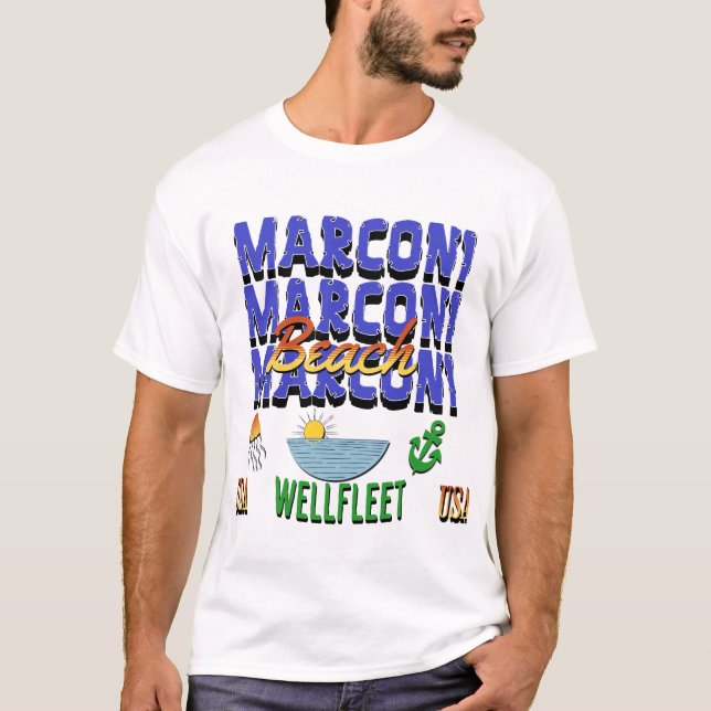 Marconi Beach, Wellfleet  T-Shirt (Front)
