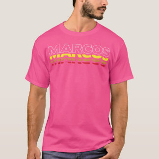 Marcos First Name Funny Vintage Sunset Marcos girl T-Shirt