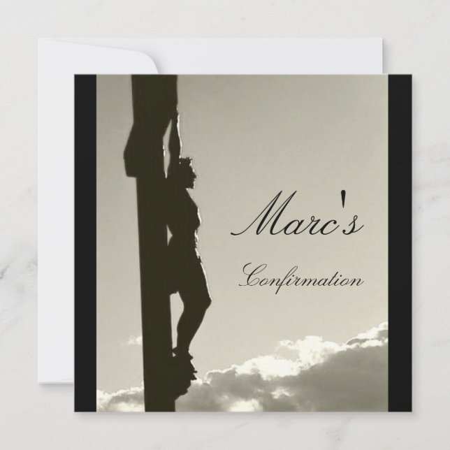 Marc's Confirmation Invitation (Front)