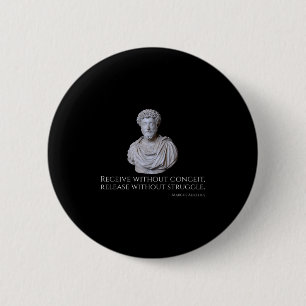 Marcus Aurelius - Ancient Rome Stoic Philosophy Qu 6 Cm Round Badge