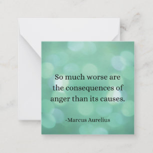 Marcus Aurelius: Conquer Anger, Find Inner Peace Card