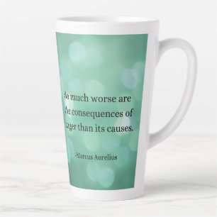 Marcus Aurelius: Conquer Anger, Find Inner Peace Latte Mug