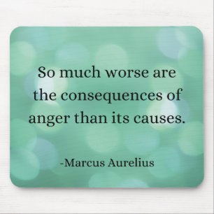 Marcus Aurelius: Conquer Anger, Find Inner Peace Mouse Mat