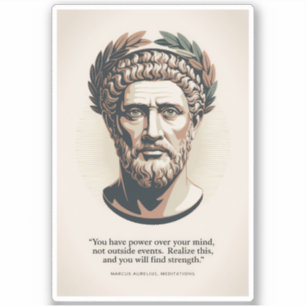 Marcus Aurelius Meditations Quote Illustration Art