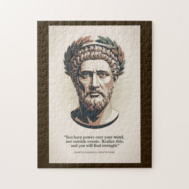 Marcus Aurelius Meditations Quote Illustration Art Jigsaw Puzzle (Vertical)