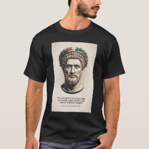 Marcus Aurelius Meditations Quote Illustration Art T-Shirt