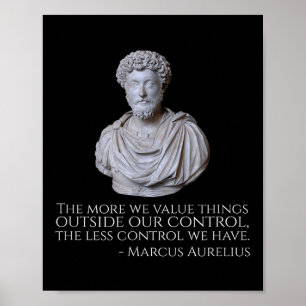 Marcus Aurelius - Motivational Stoicism Philosophy Poster