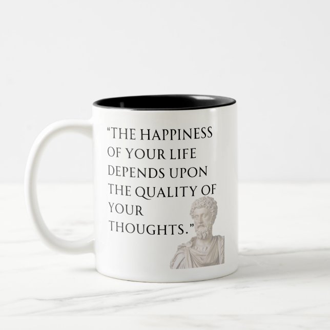 Marcus Aurelius Quote Mug (Left)