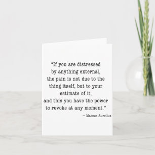Marcus Aurelius Quote Tee Thoughts On Perspective  Card