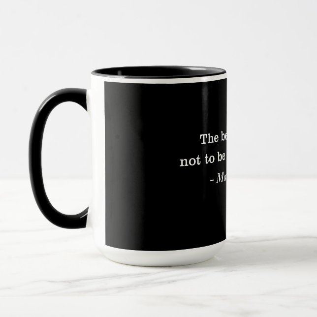 Marcus Aurelius Revenge Stoic Quote T-shirt Mug (Left)