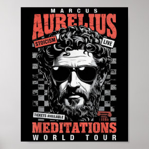 Marcus Aurelius Stoic Philosoper Quote Motivationa Poster