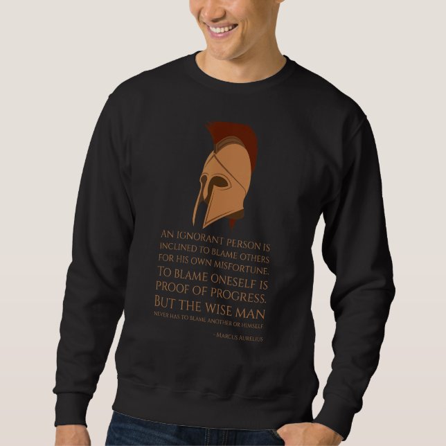 Marcus Aurelius Stoic Philosophy   Ancient Roman S Sweatshirt (Front)