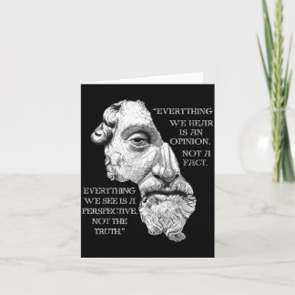 Marcus Aurelius Stoic Philosophy Novel Philosopher Card