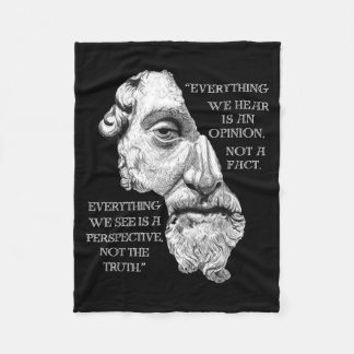 Marcus Aurelius Stoic Philosophy Novel Philosopher Fleece Blanket