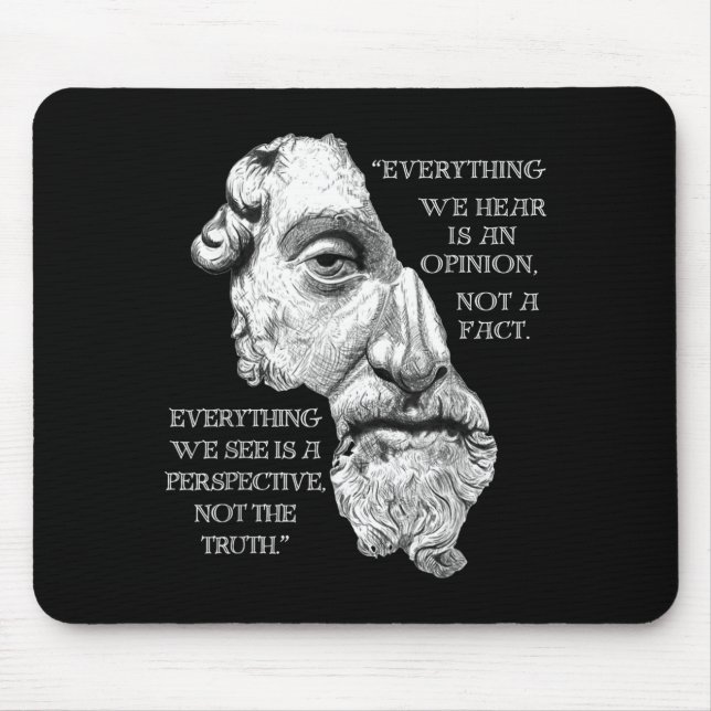 Marcus Aurelius Stoic Philosophy Novel Philosopher Mouse Mat (Front)