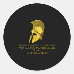Marcus Aurelius - Stoic Philosophy Quote On Being  Classic Round Sticker