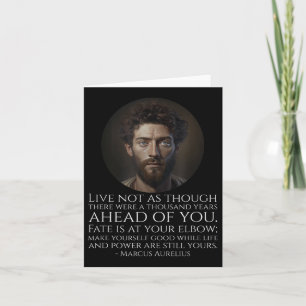 Marcus Aurelius Stoicism - Roman Stoic Philosophy  Card