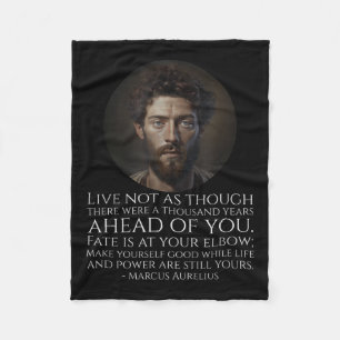 Marcus Aurelius Stoicism - Roman Stoic Philosophy Fleece Blanket