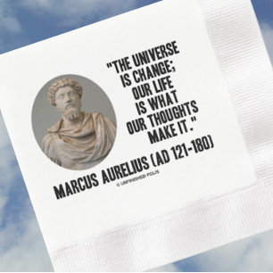 Marcus Aurelius Universe Change Life Thoughts Qte Napkin