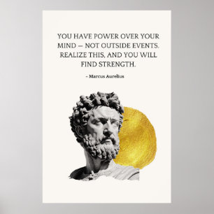 Marcus Aurelius Wisdom Quote Poster