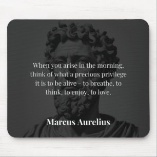 Marcus Aurelius's Morning Reflection: Gratitude fo Mouse Mat