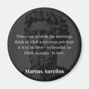 Marcus Aurelius's Morning Reflection Magnet