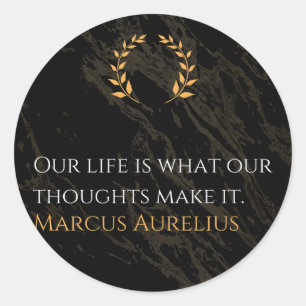 Marcus Aurelius's Truth: Shaping Life Classic Round Sticker