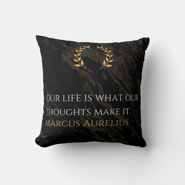 Marcus Aurelius's Truth: Shaping Life Cushion (Front)