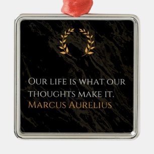 Marcus Aurelius's Truth: Shaping Life Metal Tree Decoration