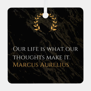 Marcus Aurelius's Truth: Shaping Life Metal Tree Decoration