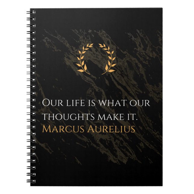 Marcus Aurelius's Truth: Shaping Life Notebook (Front)