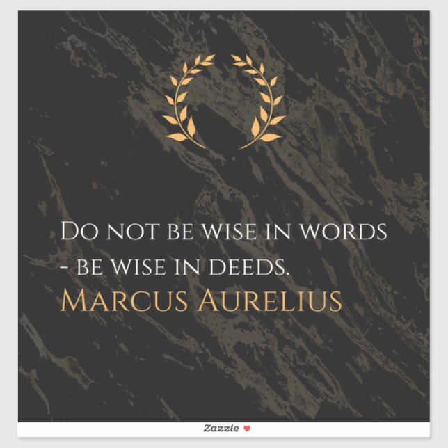 Marcus Aurelius's Wisdom: Actions Speak Loud (Sheet)