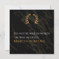 Marcus Aurelius's Wisdom: Actions Speak Loud