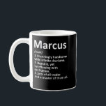 MARCUS Definition Personalised Name Funny Birthday Coffee Mug<br><div class="desc">MARCUS Definition Personalised Name Funny Birthday Gift Idea</div>