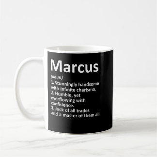 MARCUS Definition Personalised Name Funny Birthday Coffee Mug