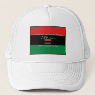 Marcus Garvey African Colours Flag Trucker Hat
