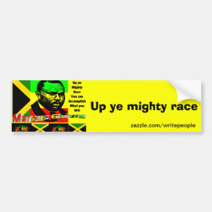 marcus garvey quote bumper sticker