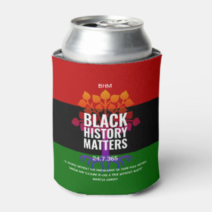 MARCUS GARVEY Quote Can Cooler