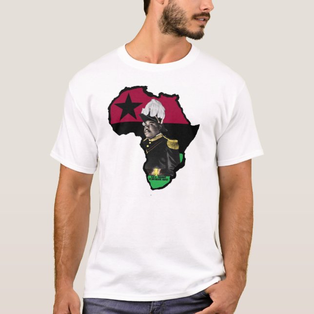 Marcus Garvey  Rasta Reggae Ethiopia Jamaica T-Shirt (Front)