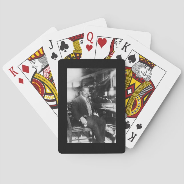 Marcus Garvey, Seated Playing Cards (Back)