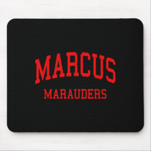 Marcus high school hs flower mound tx retro mouse mat