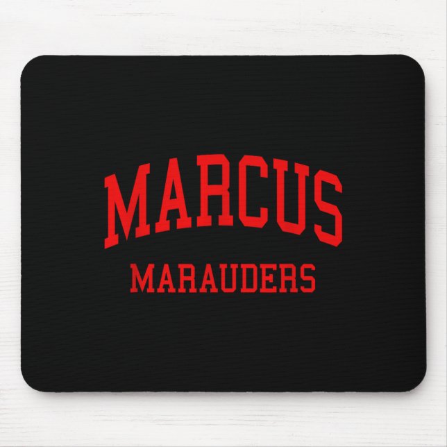 Marcus high school hs flower mound tx retro  mouse mat (Front)