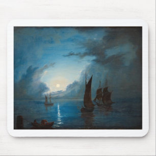 Marcus Larson hav-i-mansken-1848.water boat nature Mouse Mat