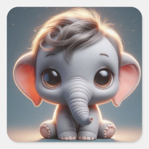 "Marcus" Square Sticker