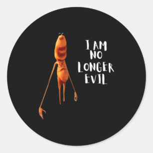 Marcus The Worm I Am No Longer Evil Classic Round Sticker