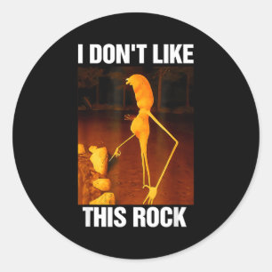 Marcus The Worm Meme Robert I Don't Like This Rock Classic Round Sticker