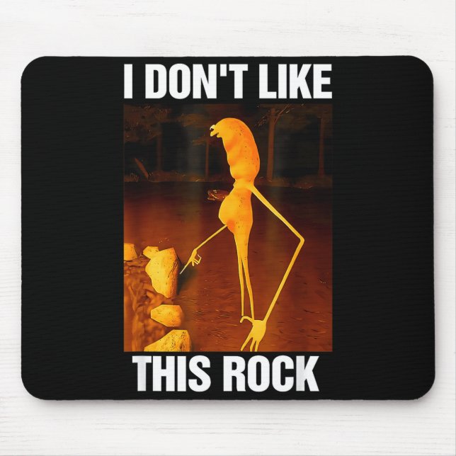 Marcus The Worm Meme Robert I Don't Like This Rock Mouse Mat (Front)
